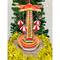 Wizardi Animated Christmas Village Carousel Parachute Tower